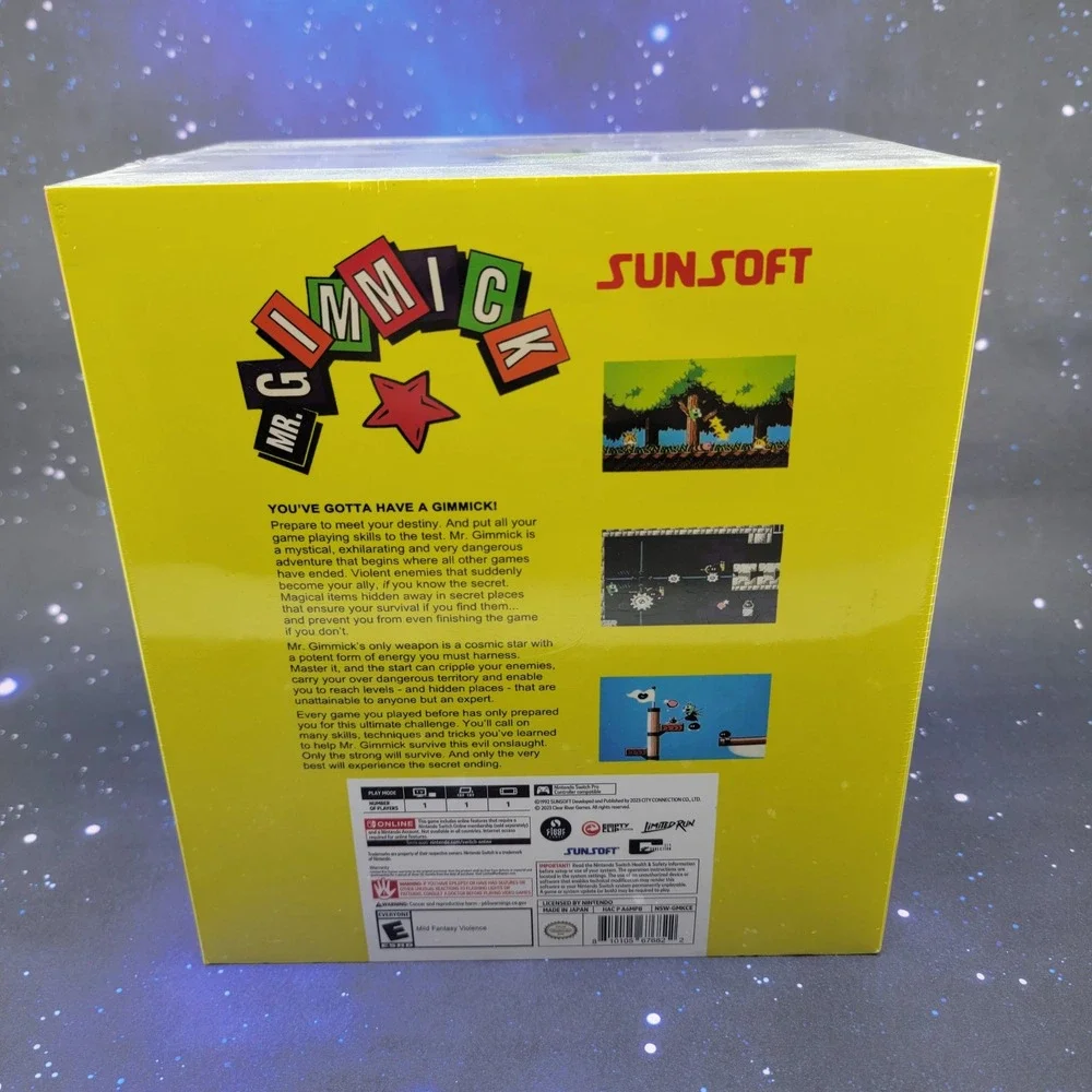 Mr. Gimmick! Special Edition Nintendo Switch Sunsoft Yumetaro Plush New Sealed